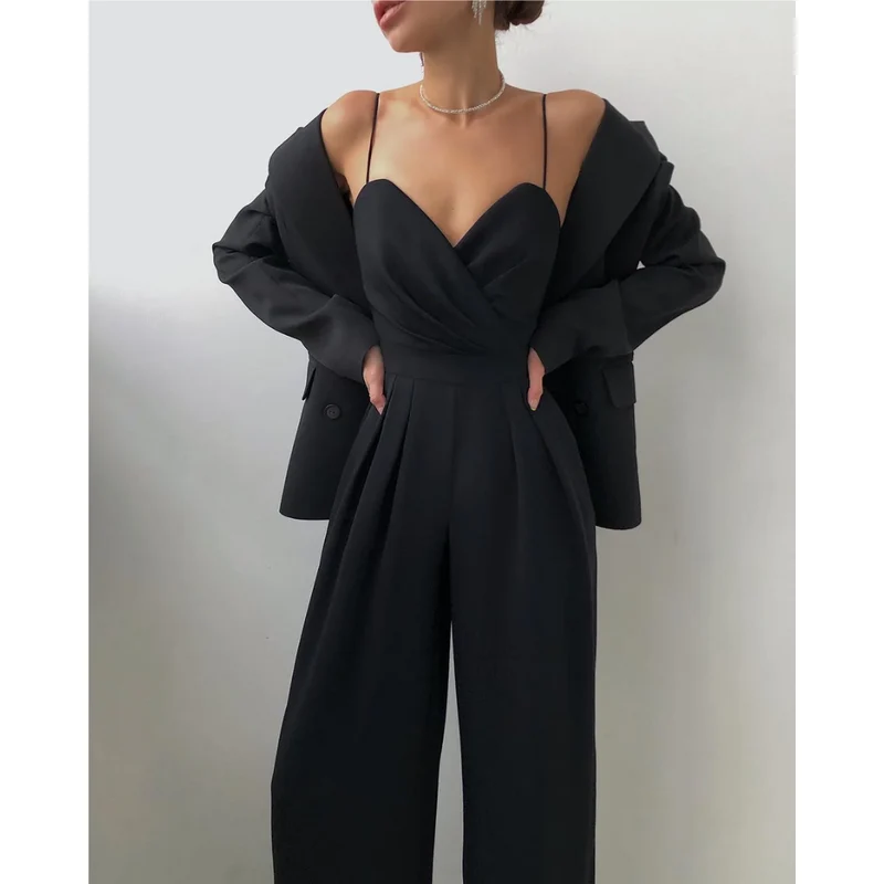 Overall Mit Weitem Bein Für Damen | Elegant
