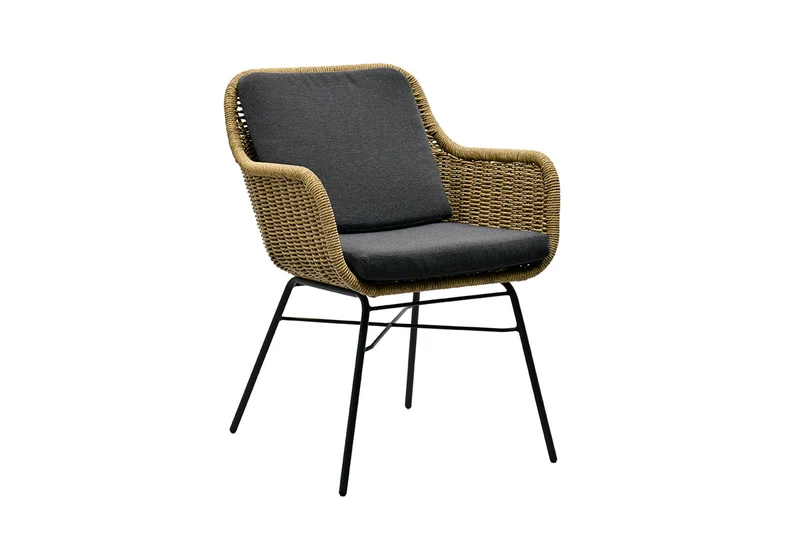 Zeo Living Sessel "Rio" natur/anthrazit