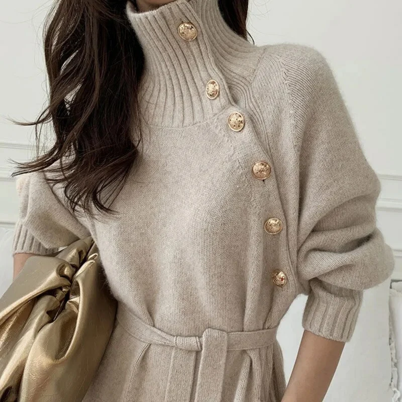 Eleganter Winterkleid für Damen