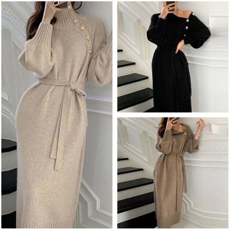 Eleganter Winterkleid für Damen