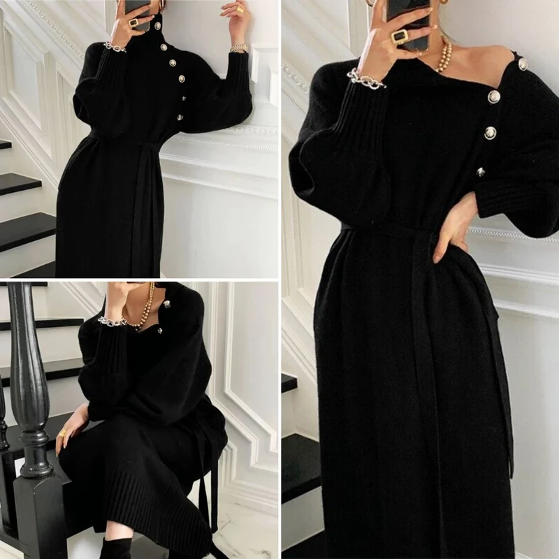 Eleganter Winterkleid für Damen