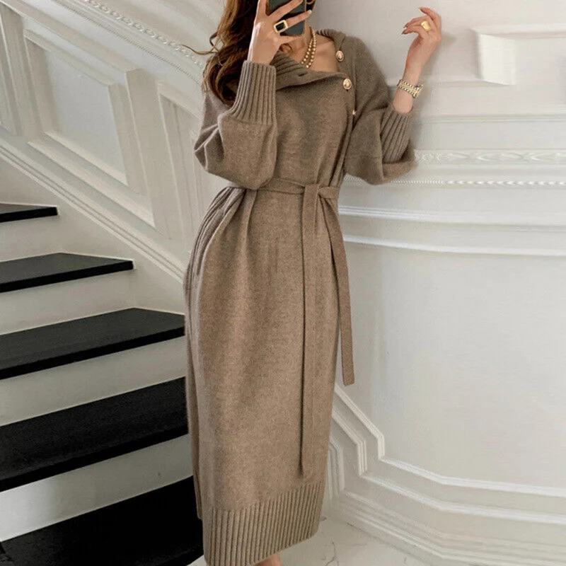 Eleganter Winterkleid für Damen