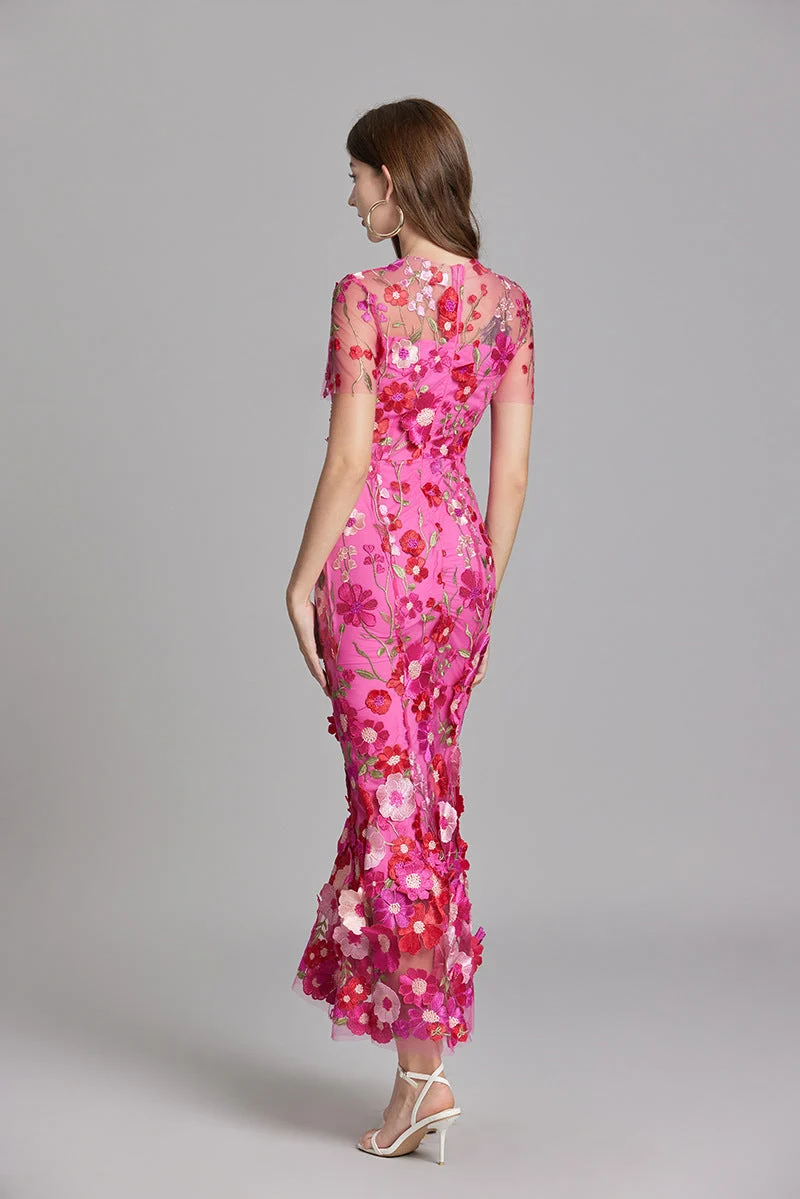 Elegantes Ärmelloses Besticktes Damenkleid | Maxi