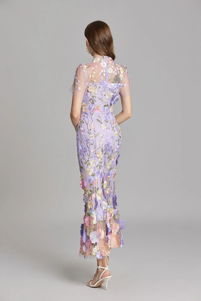 Elegantes Ärmelloses Besticktes Damenkleid | Maxi