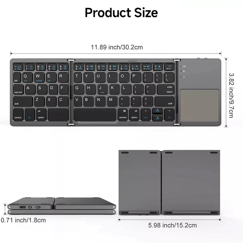 PocketType™ - Ultrakompakte und Sehr Tragbare Tastatur