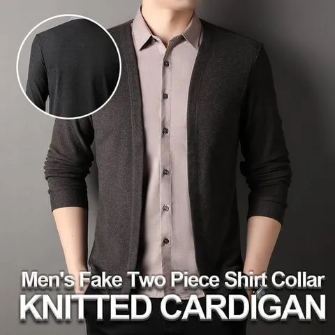 TwinLayer – Smarter Kragen Strick-Cardigan