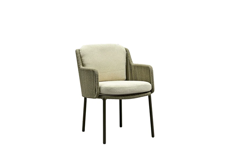 4-Seasons Diningsessel "Bernini" Edelstahl Terre