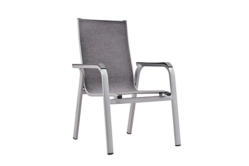 MWH Solido Stapelsessel Silber