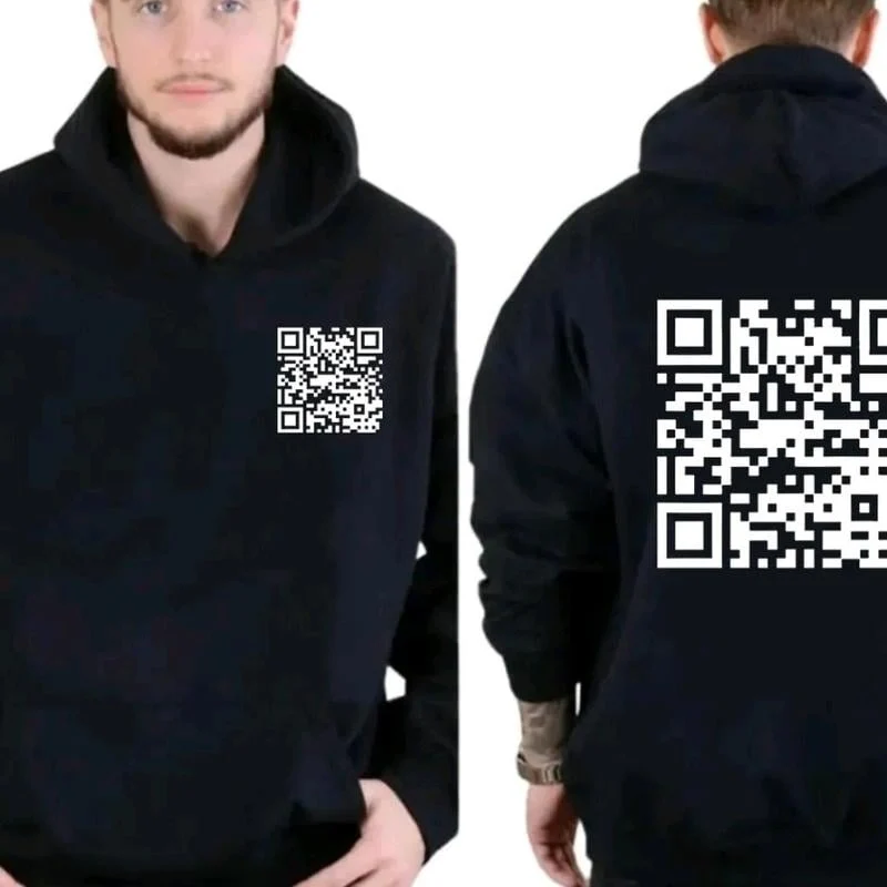 ScanThis - Lustiger QR-Code Hoodie