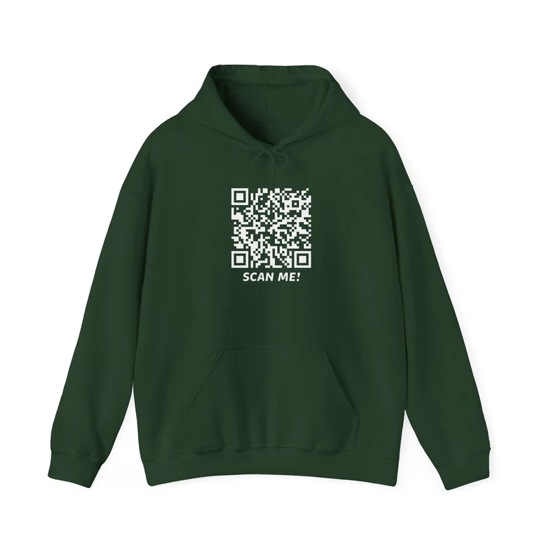 ScanThis - Lustiger QR-Code Hoodie
