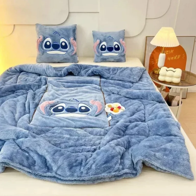 Kissen-Decke 2-in-1 aus Plüsch | Als Kissen nutzbar, als Decke ausklappbar | Ultraweich & warm | Größen: 90×190 bis 200×200