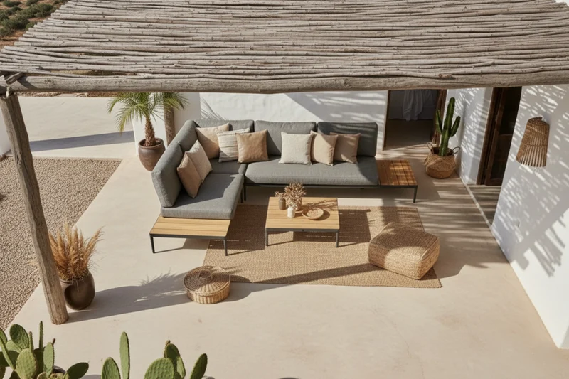 Zeo Living Lounge "Cubaro" Teak/Aluminium
