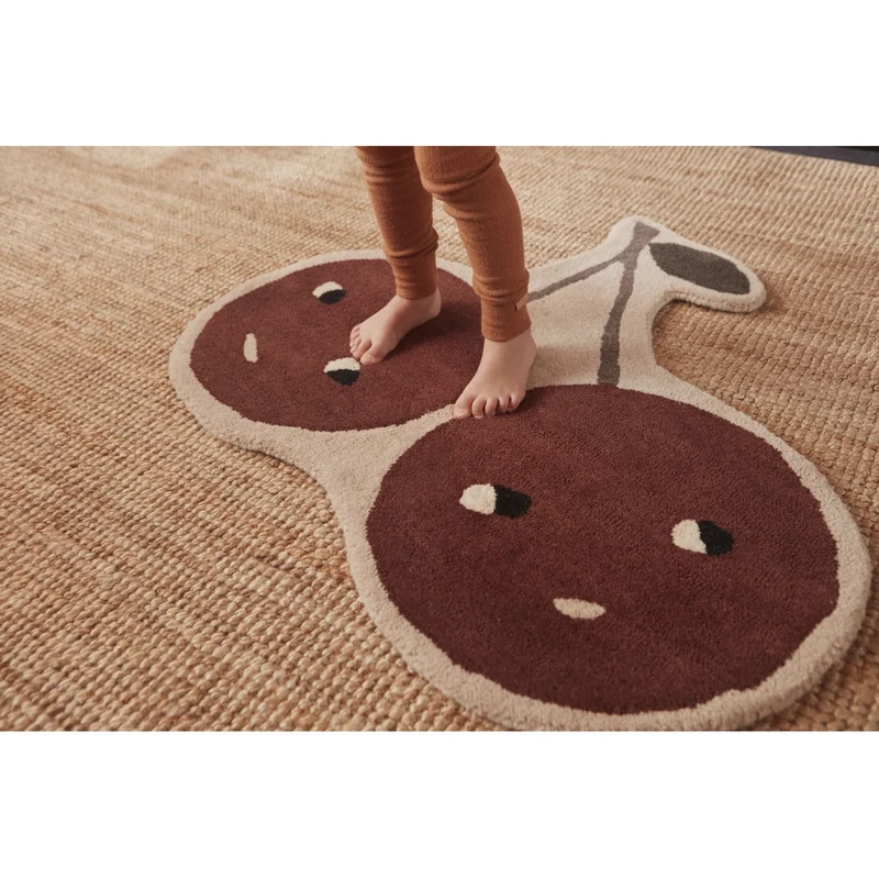 Oyoy Kinderteppich Kirsche