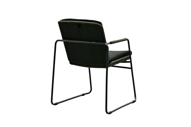 Zeo Living Sessel "Catania" moosgrün/schwarz