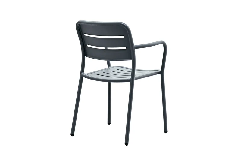 Zeo Living Stapelsessel "Hall" Aluminium Anthrazit