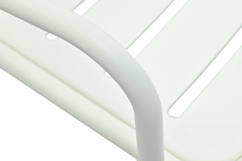Zeo Living Stapelsessel "Hall" Aluminium hellgrau