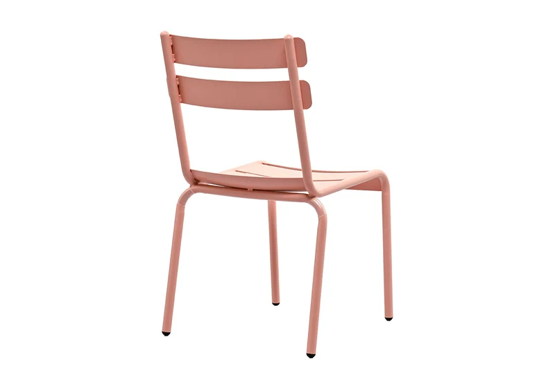 Zeo Living Stapelsessel "Linz" Aluminium Rose