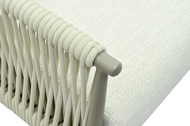 Zeo Living Loungesessel "Tango" taupe/natur
