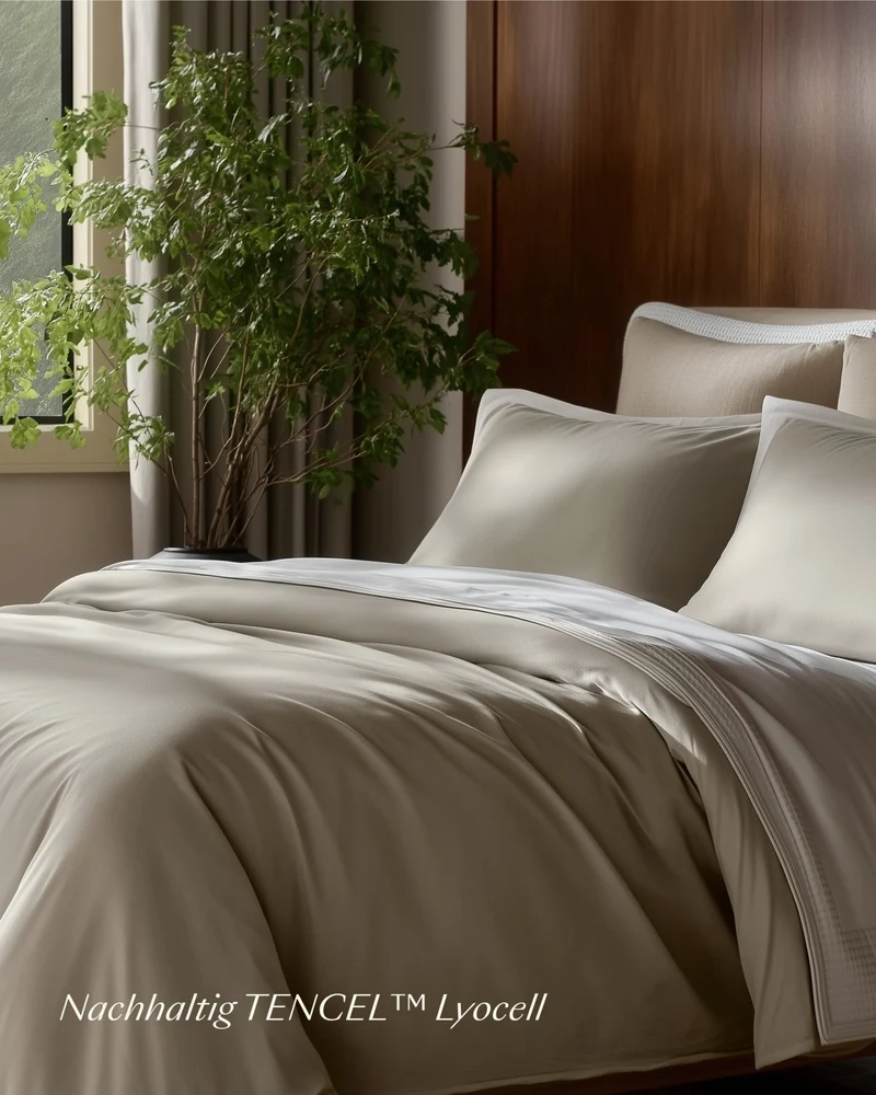 TENCEL™ Lyocell Bettwäsche Set Taupe