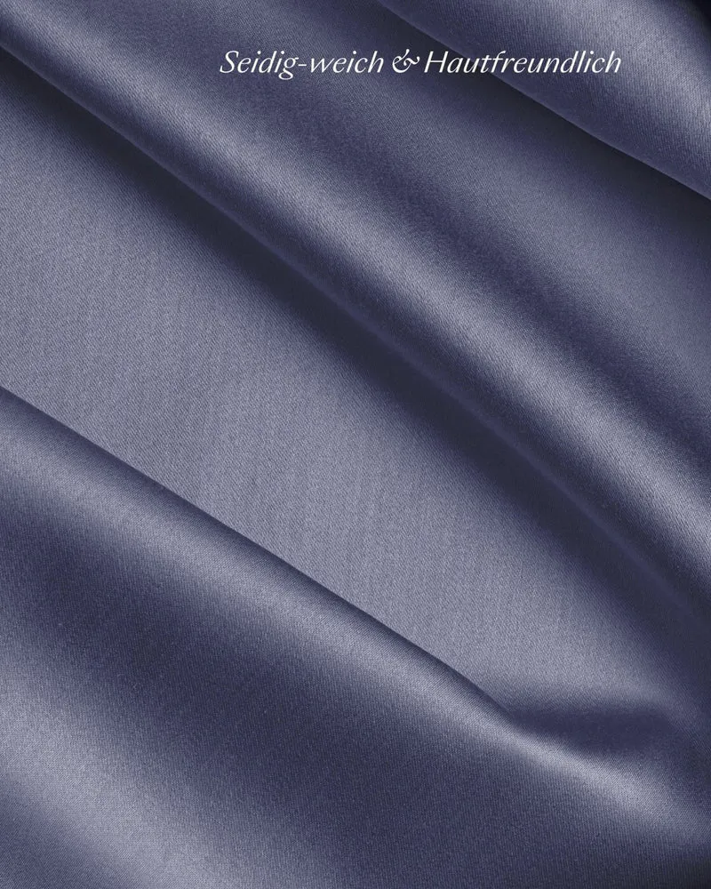 TENCEL™ Lyocell Bettwäsche Set Dunkelblau