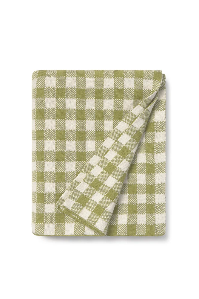 Lorena Canals gestrickte Decke Vichy