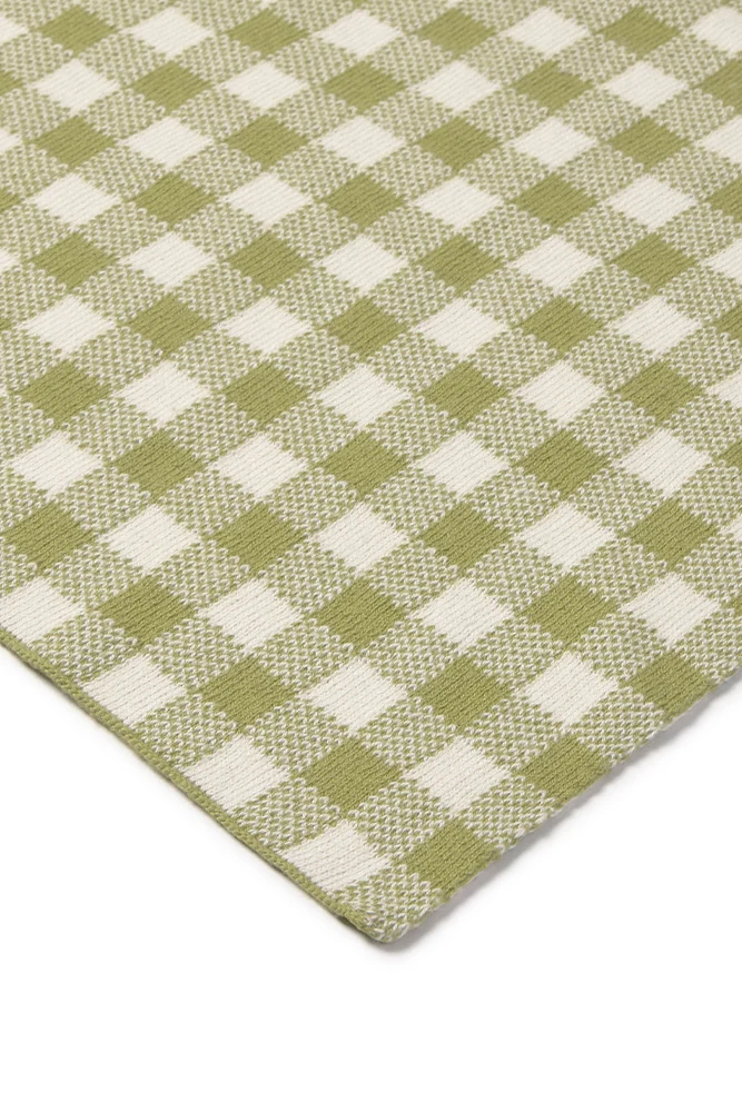 Lorena Canals gestrickte Decke Vichy