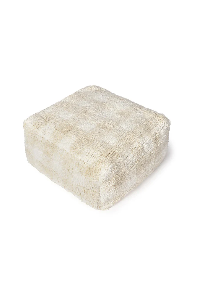 Lorena Canals Hocker Vichy, Ivory