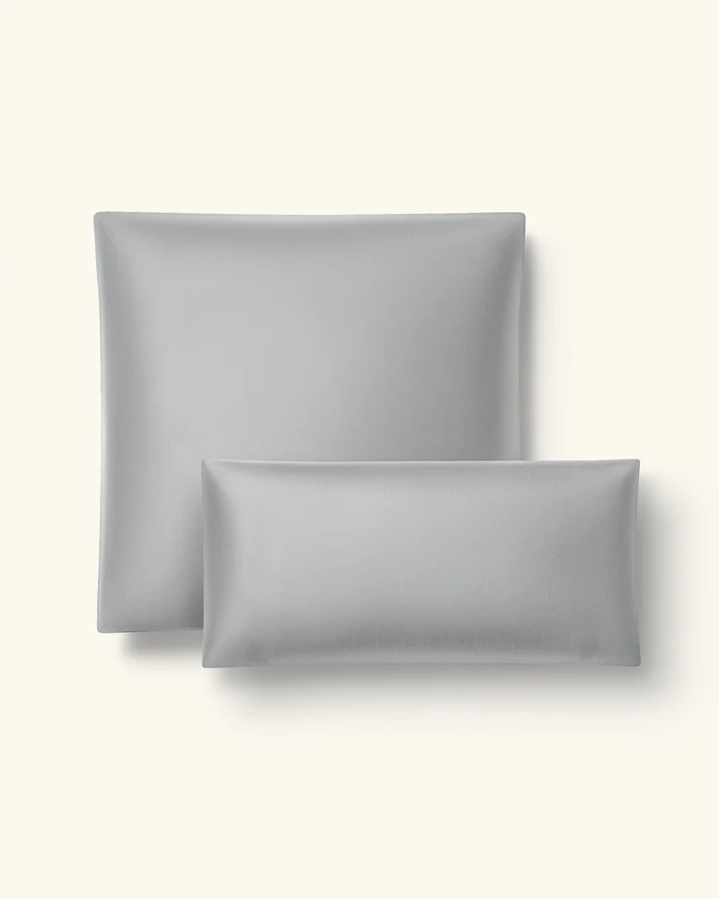 Bio-Baumwolle Satin Bettwäsche Set Graublau
