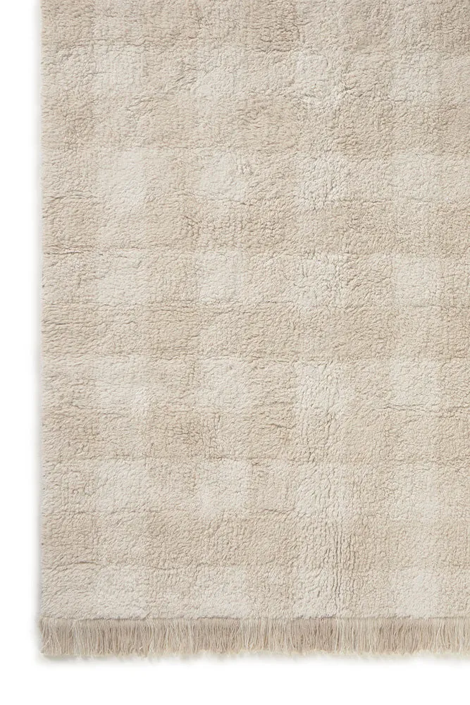 Lorena Canals waschbarer Teppich Vichy, Ivory