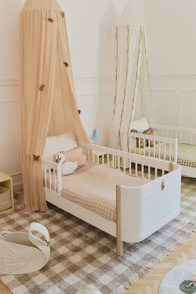 Lorena Canals waschbarer Teppich Vichy, Marron