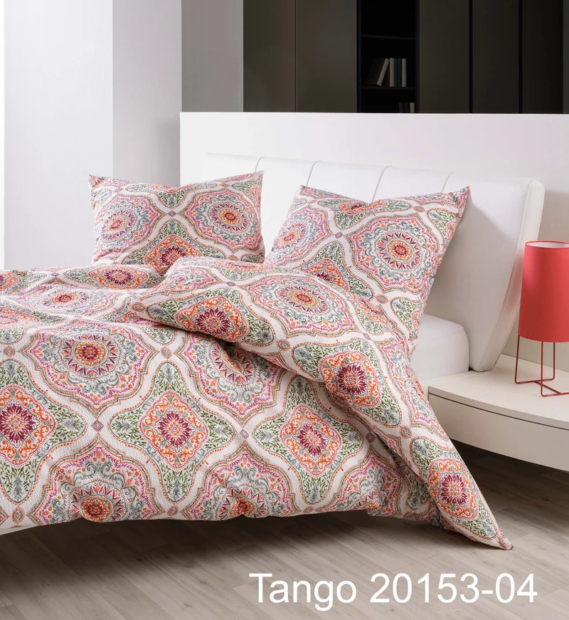 Janine Bettwäsche Seersucker Tango 20153 rot -