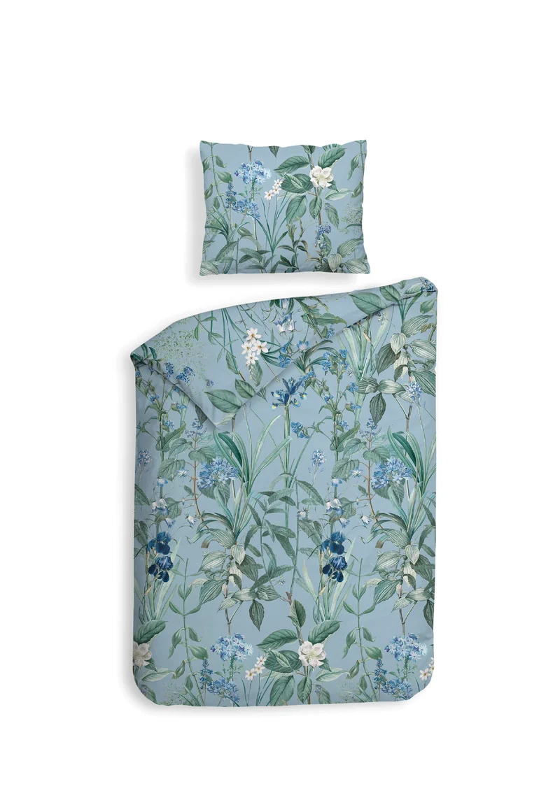 Heckett & Lane Bettwäsche Flanell Martina Blue