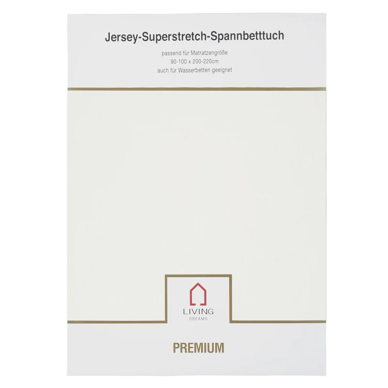 Living Dreams Premium-Spannbetttuch Elasthan