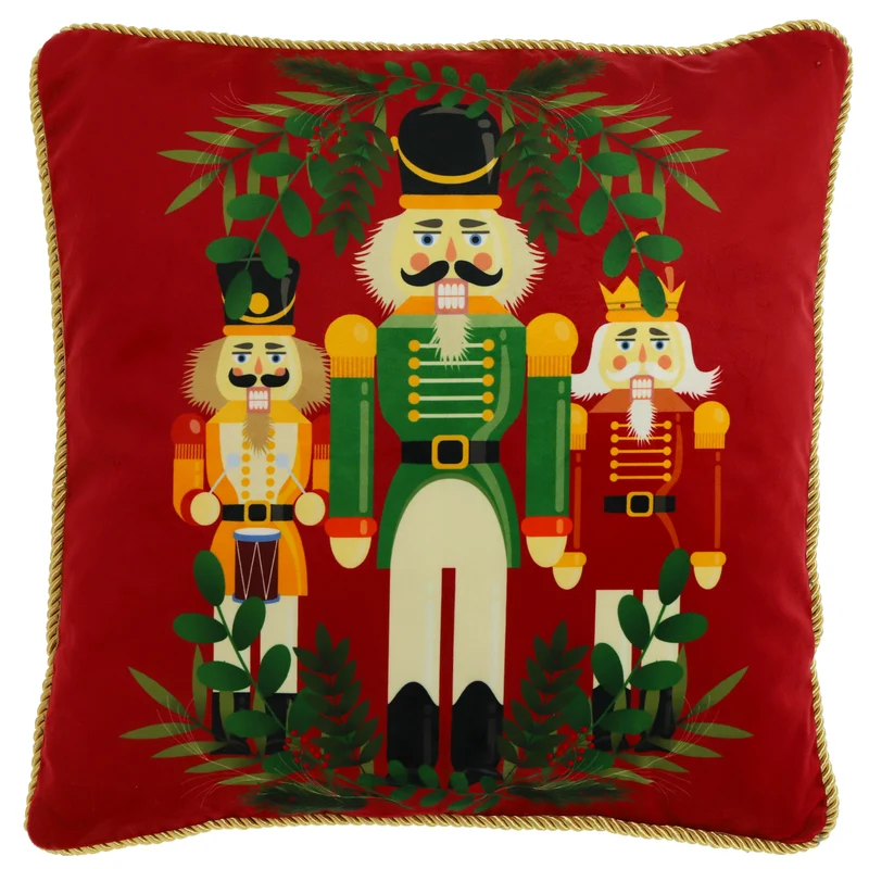 Unique Living Kissen Nussknacker 45x45cm