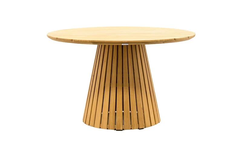 Zeo Living Gartentisch Maringa 120cm rund Teak