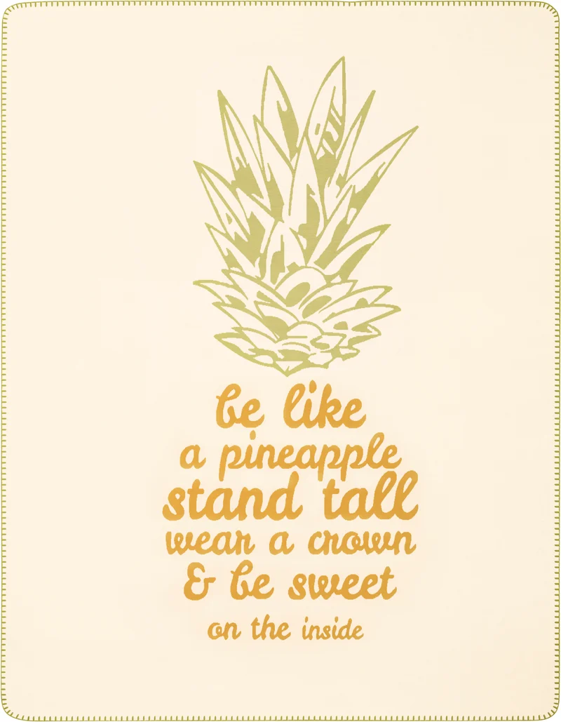 Biederlack Plaid Ananas 150x200