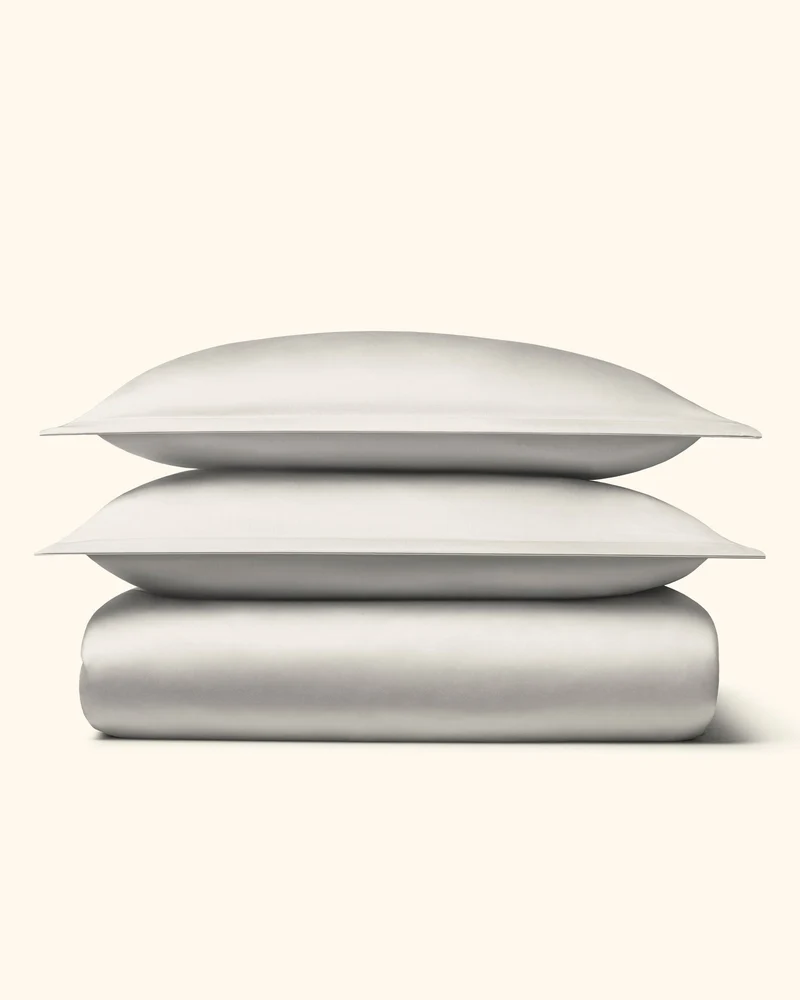 Ägyptische Baumwolle Mako Satin Bettwäsche Set Beige