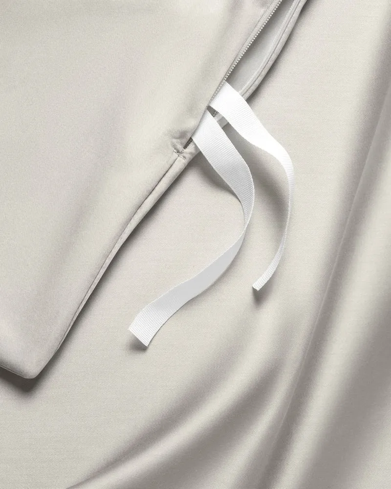 Ägyptische Baumwolle Mako Satin Bettwäsche Set Beige