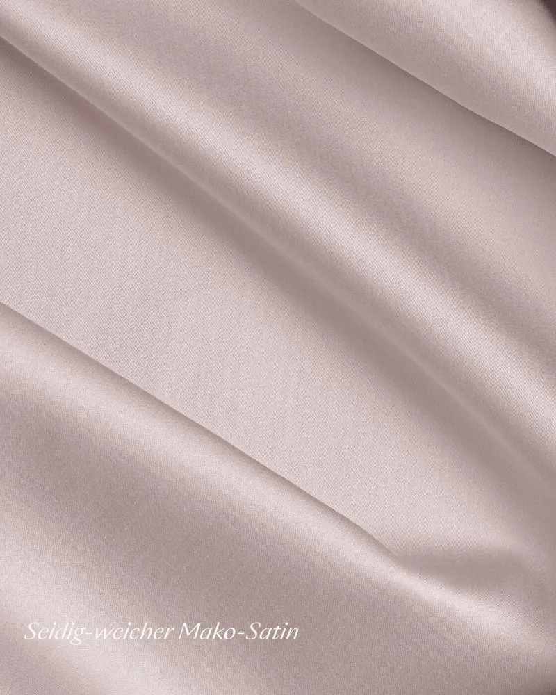 Bio-Baumwolle Satin Kissenbezüge 2er-Set Altrosa