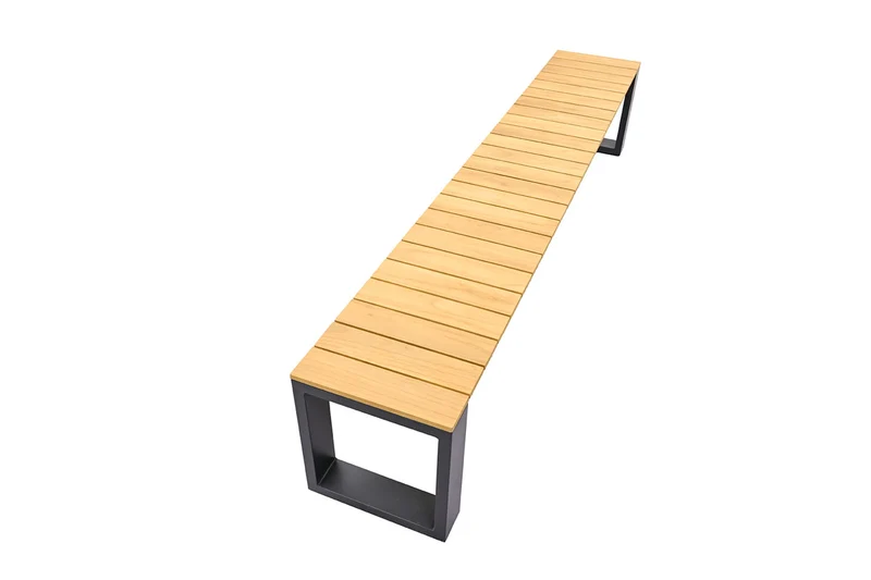 Zeo Living Gartenbank Fermo 240cm Alu/Teak
