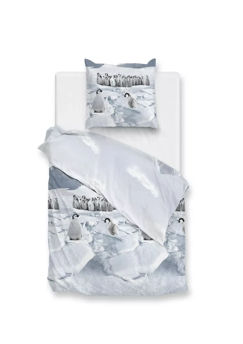Zo!Home Winter-Bettwäsche Pinguini -