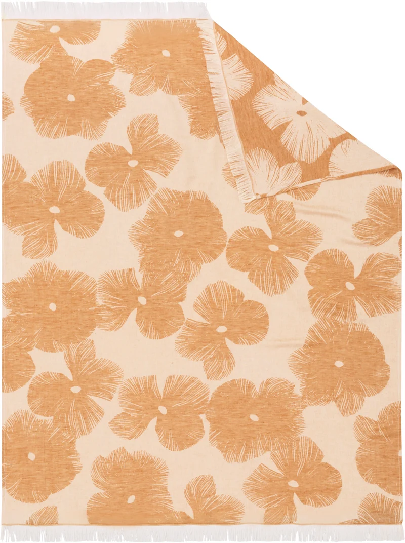 Biederlack Plaid Blossom orange 130x180