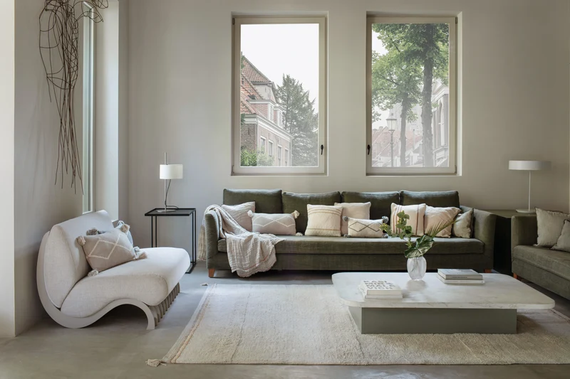 Lorena Canals waschbarer Teppich Bloom Natural