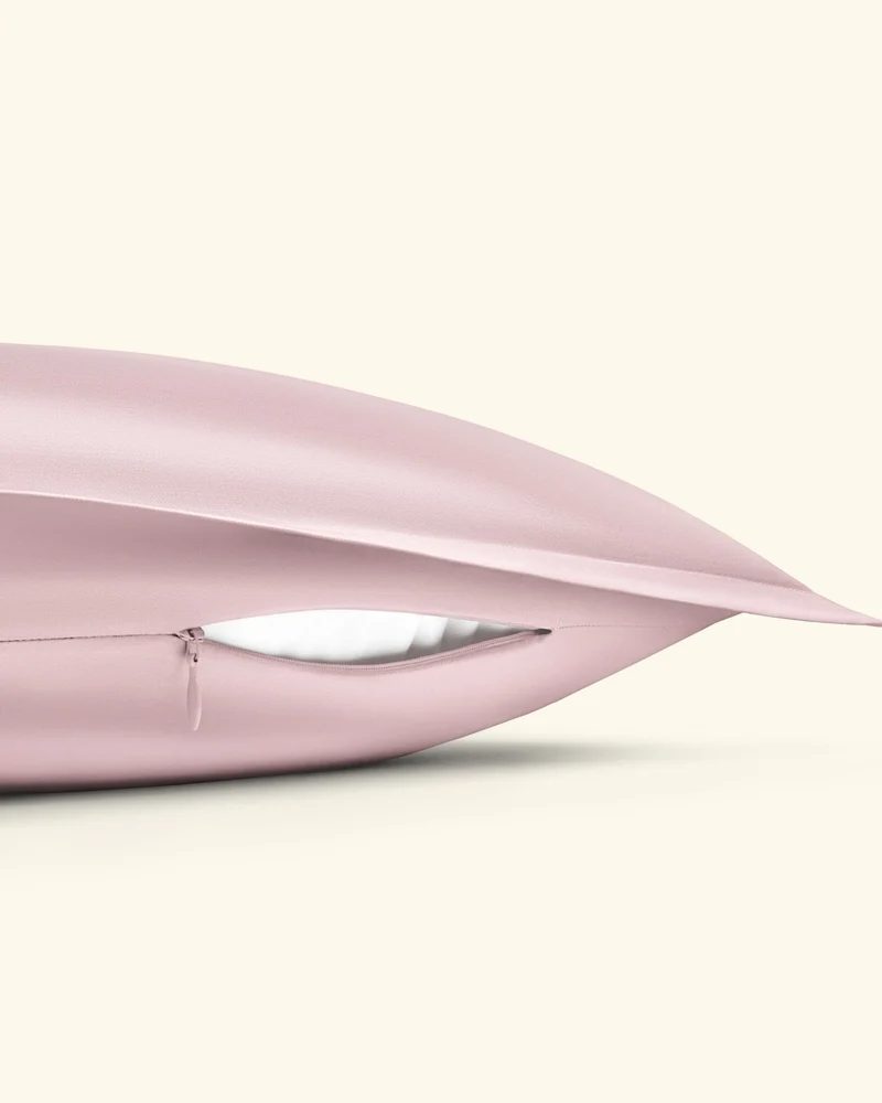 Ägyptische Baumwolle Mako Satin Kissenbezüge Hellrosa