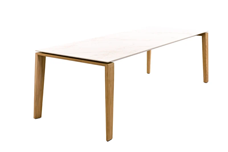 Zeo Living Dining-Tisch Palermo 240x95cm Dekton/Teak