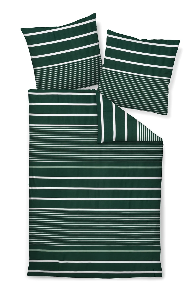 J.D. Bettwäsche Mako-Satin 87105-06 Grün -