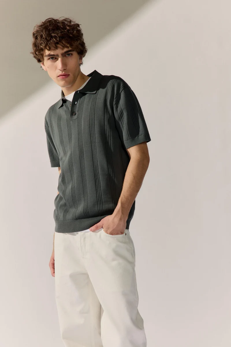 Polo Strick Shirt 1/2 Arm