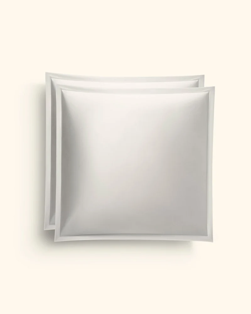 Ägyptische Baumwolle Mako Satin Kissenbezüge Beige