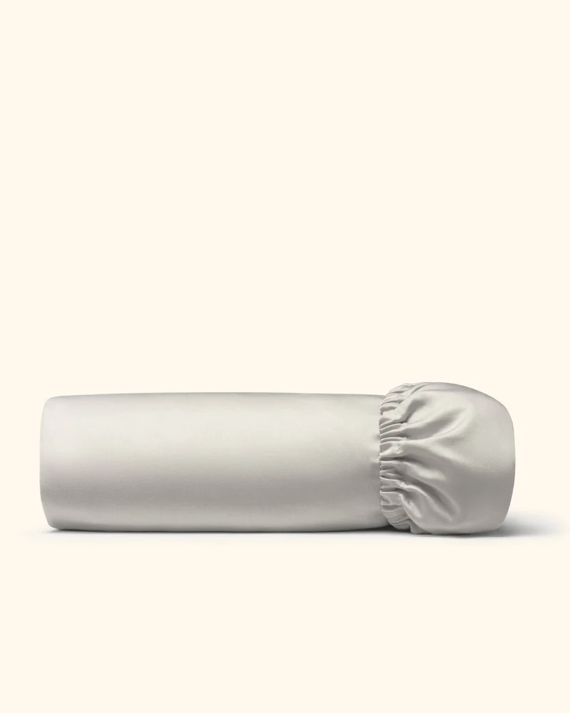 Ägyptische Baumwolle Mako Satin Spannbettlaken Beige