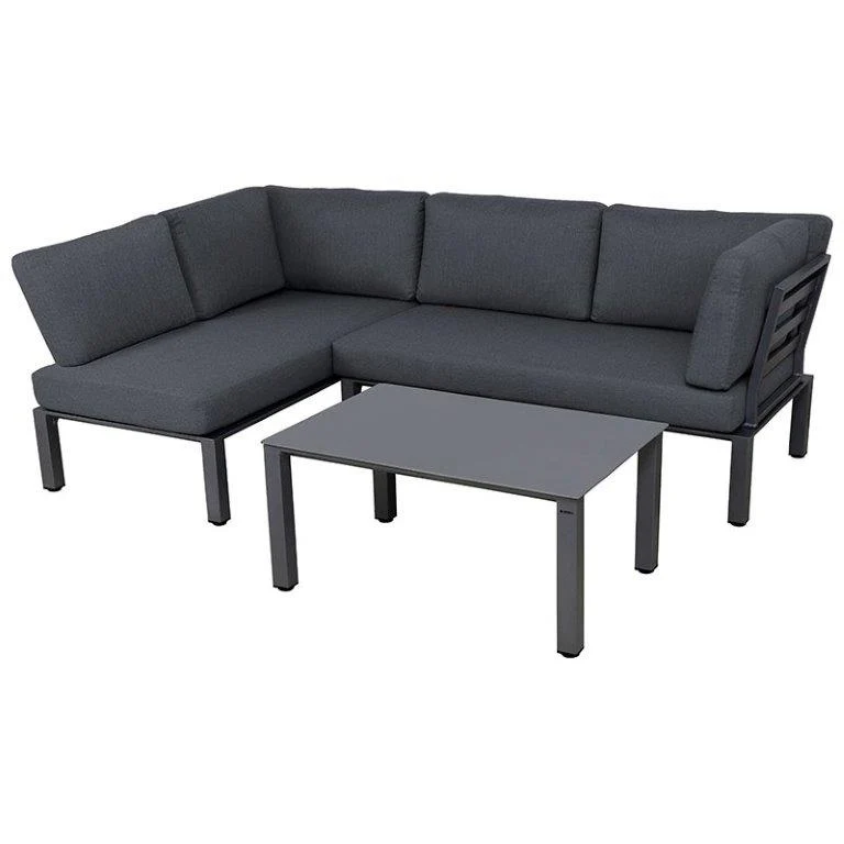 MWH Widoo Loungeecke 3tlg. Iron Grey